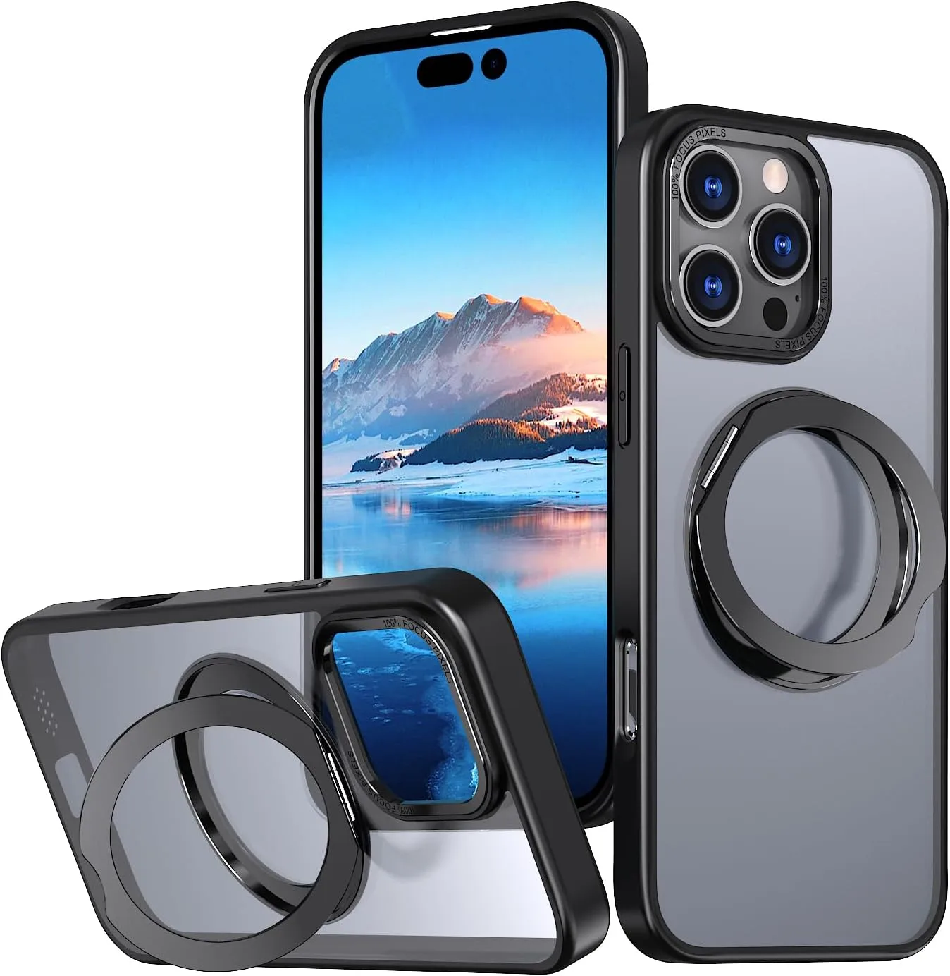 Bonkier for iPhone 16 Pro Max Case with Magnetic Kickstand